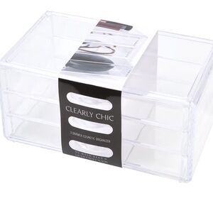 The Container Store Clearly Chic Transparent Makeup Organizer